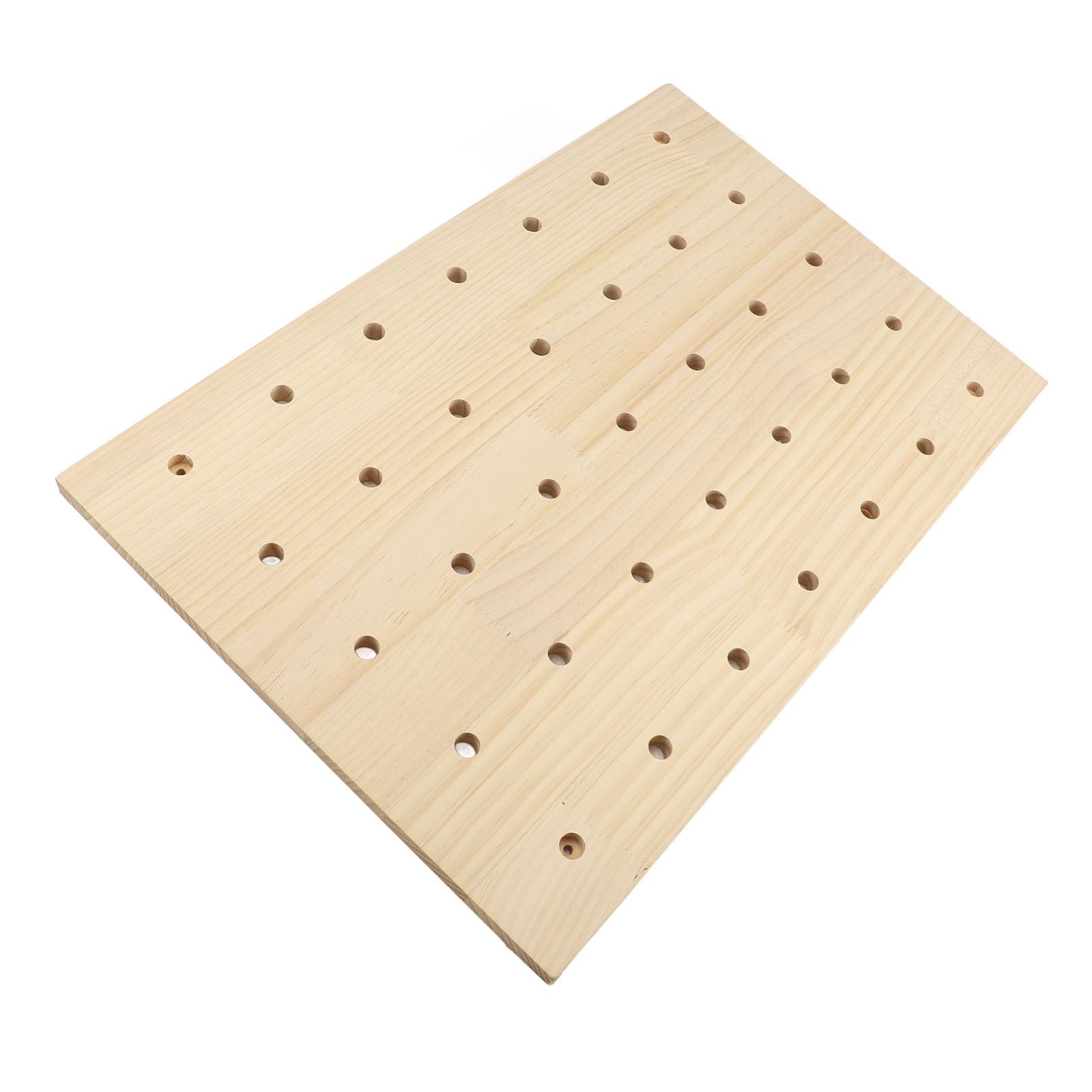 Rengue Tablero Perforado de Madera, Organizador de Panel de Almacenamiento de Pared de 40x60cm con Kit de Tablero Perforado Personalizable para Botellas, Tazas y Plantas