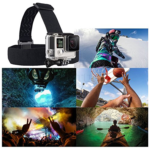 Image of Action Pro Accessories Kit Compatible with GoPro-13 /12 /11 /10 /9 /8 /7 /6 /5 /4 /3+ /Session /SJ4000 /SJ5000 /SJ6 /Xiaomi /Yi-Flotation Handle+Head Strap+Chest Strap Action Camera