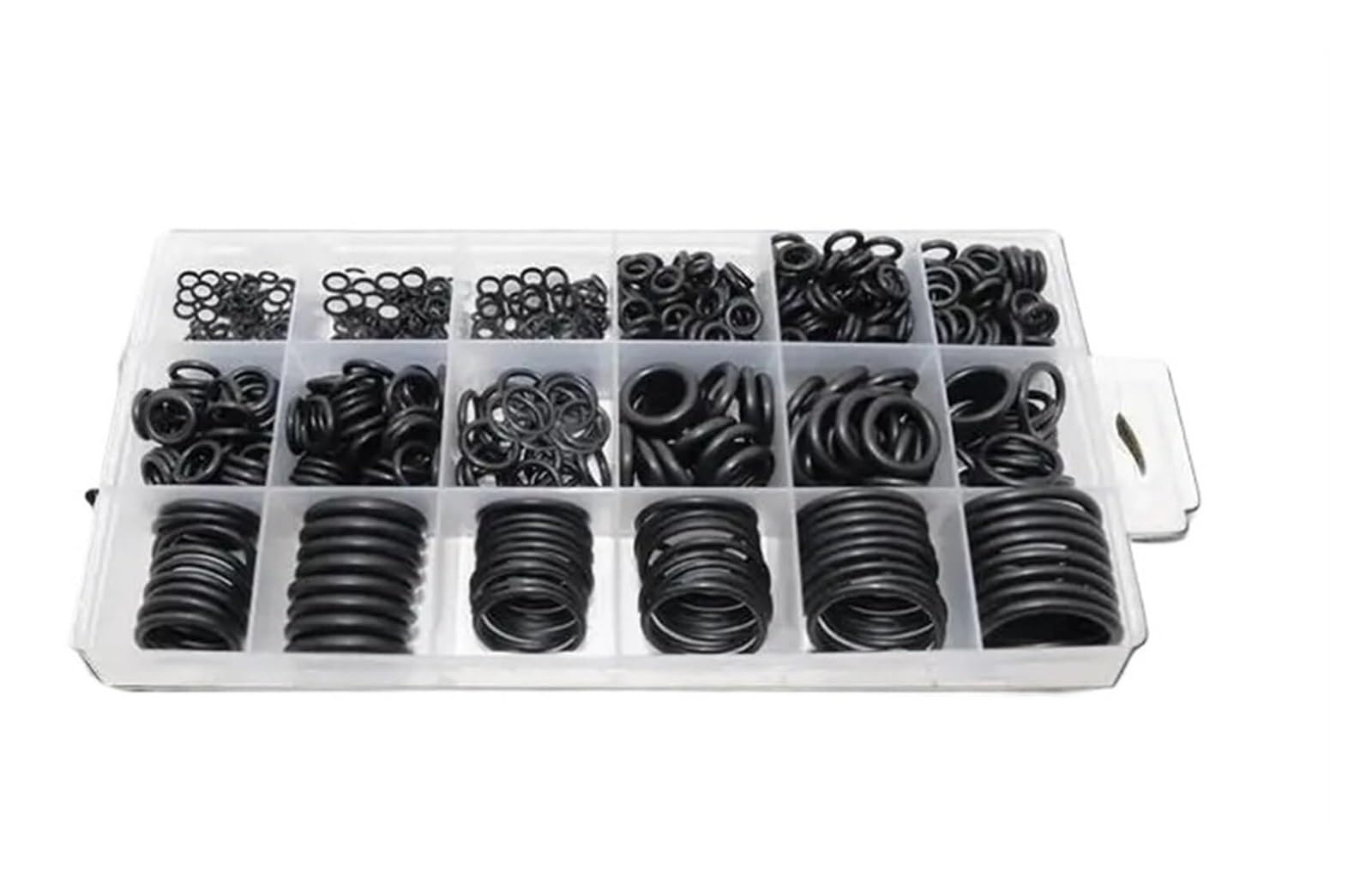 Pacchetto guarnizioni O-ring in gomma Set guarnizioni O-ring in gomma nitrilica Set guarnizioni O-ring for valvola NBR - Kit guarnizioni assortite(200pcs)