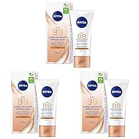 NIVEA ESSENTIALS BB Cream Super-Idratante 24H No Stop 50 ml, Crema Giorno SPF15 Uniformante