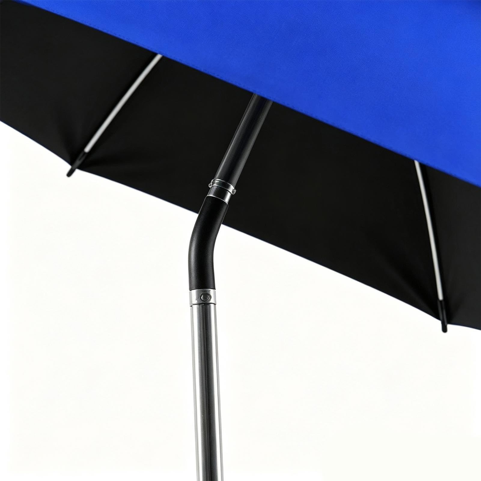 Sombrilla con clip para silla de jardín ajustable de 180° UPF 50+ doble toldo | Silla de playa para exteriores, playa, tomar el sol, viajes, vacaciones, camping, picnic, patio, silla de ruedas