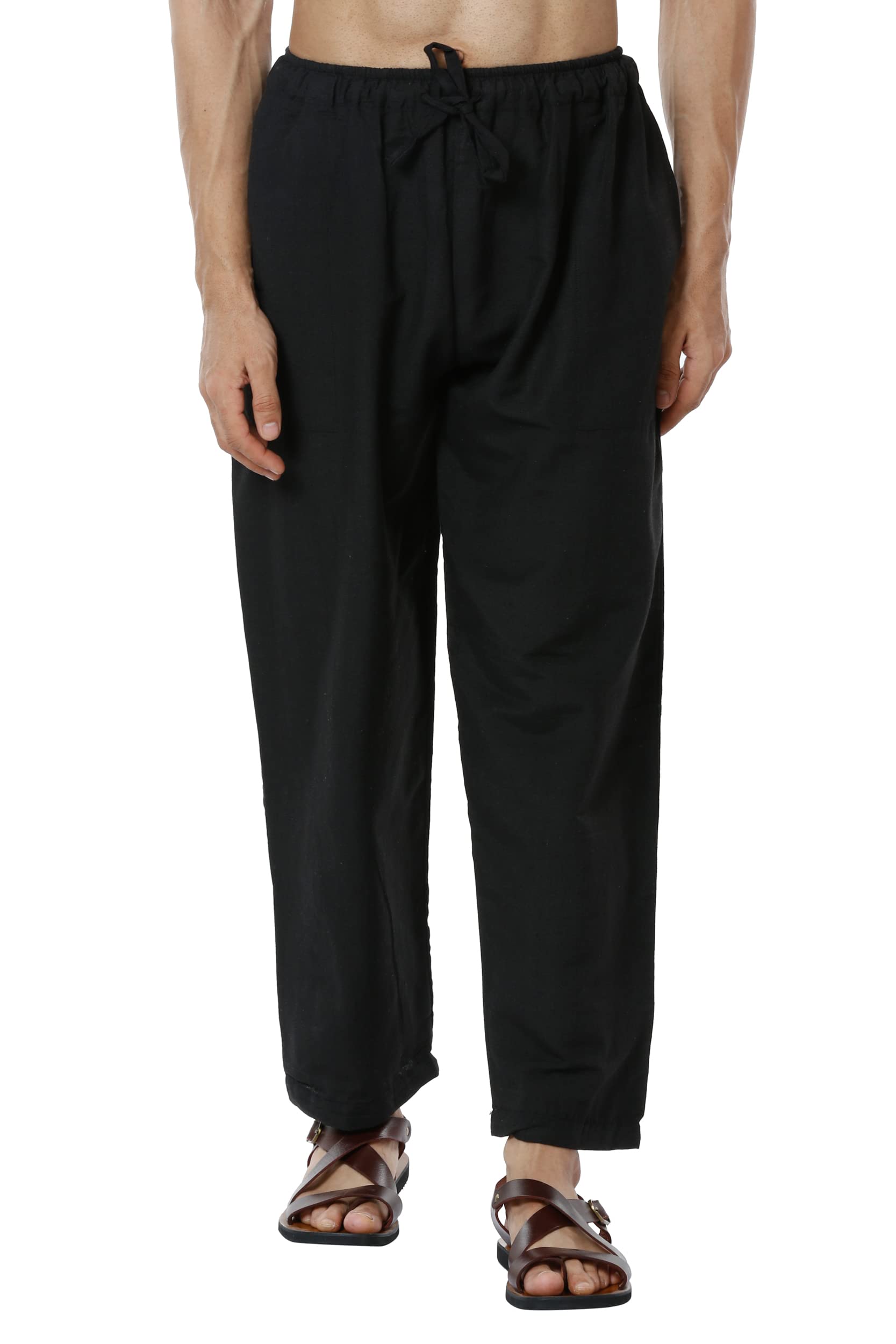 One Size Men's Eco-Friendly Cotton Pyjama | Fits Waist Size 28 to 36 Inches