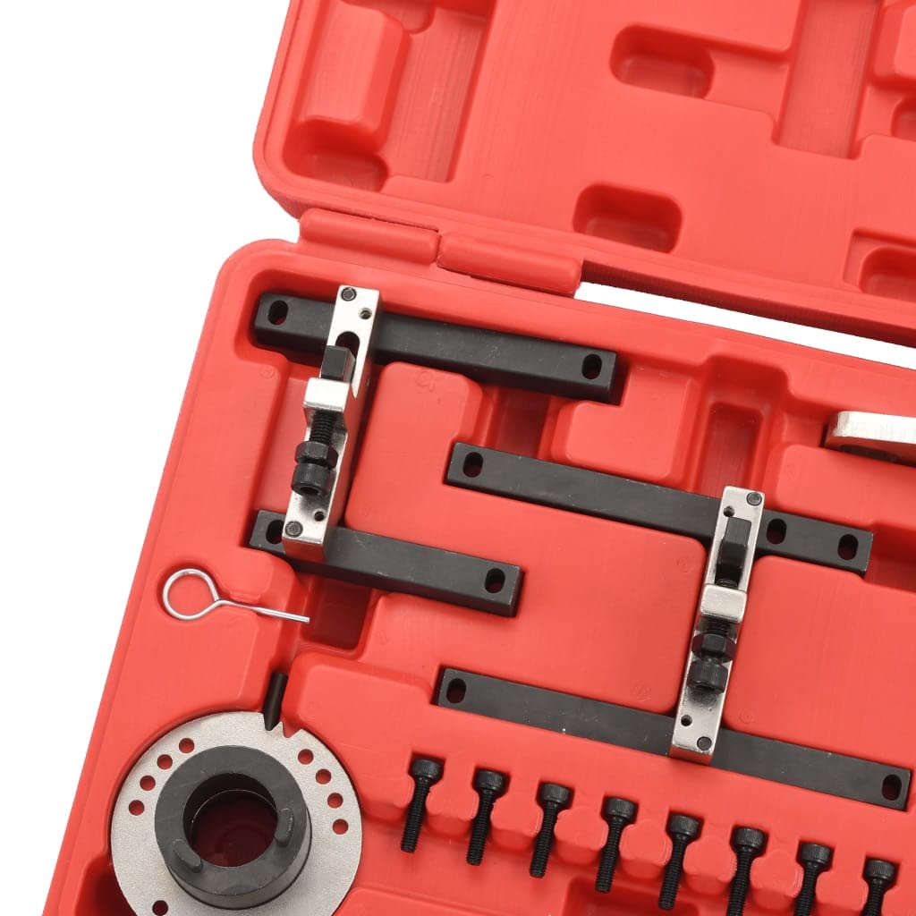 vidaXL Herramientas de Sincronización de Motor 16 Piezas Mecánica Recambios Automóviles Motor Vehículo Coche Taller Bricolaje Ferretería Mantenimiento