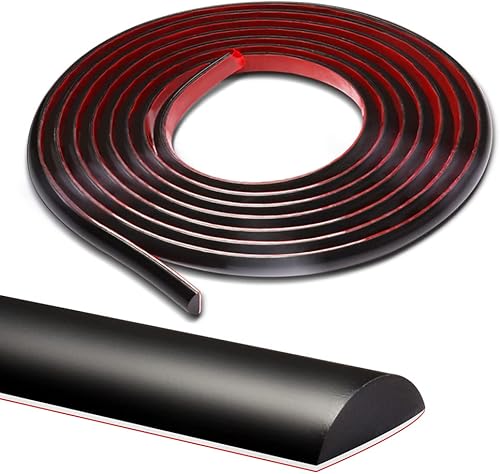 Vamos Tile Recorte autoadhesivo para decoración de esquinas azulejos flexibles en negro de 10 pies