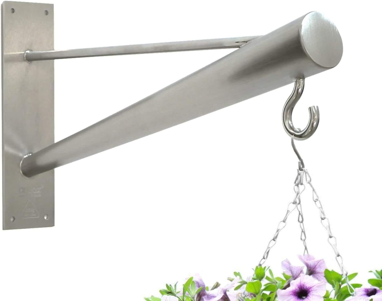 Braax Cone - Stainless Steel Plant Hanger Outdoor Indoor for Hanging Planters, Bird Feeders, Solar Lights, Wind Chimes, Lanterns. Heavy Duty