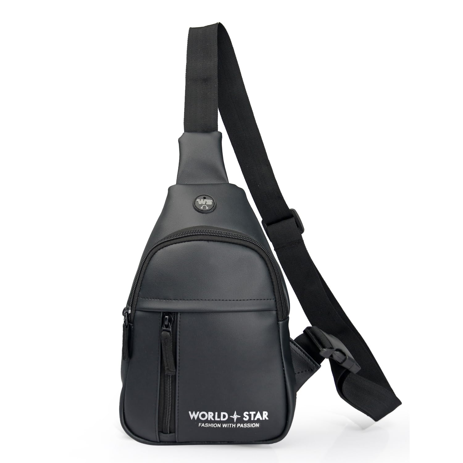 world star Worldstar chester recxin Shoulder Bag Travel Travel/Passport Holder/Adjustable/Waist Bag Trendy Tourister Chest Bag for men and women Travel side crossbody Sports bag (Black)-picture-37