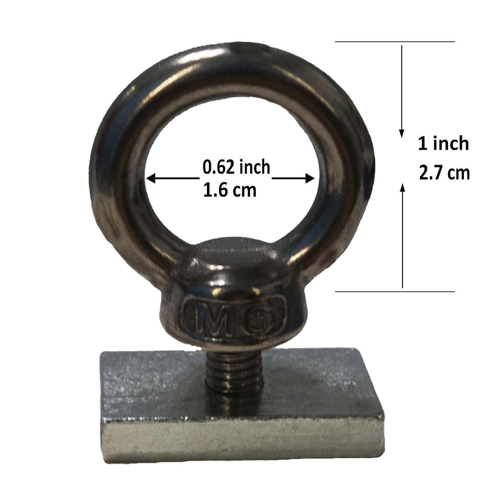 Pmsanzay Quick Release Track Rail Adapter Kayak Track Mount Tie Down Eyelet to Hold Your Bungee Cord or Ropes Up to 0.5