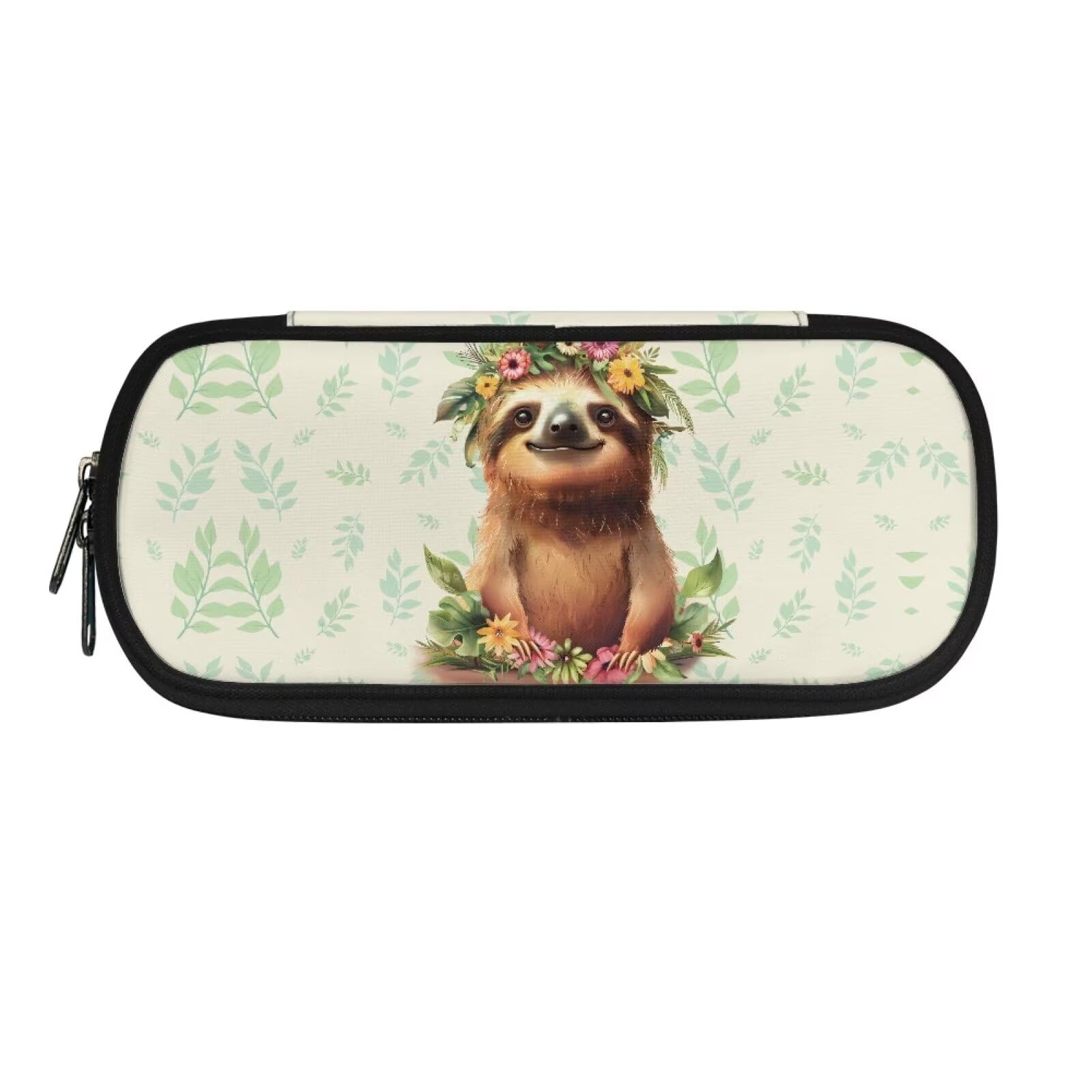 xixirimido Cute Sloth Kids Pencil Box Case Bag with Zipper Pen Slot Large — image 1