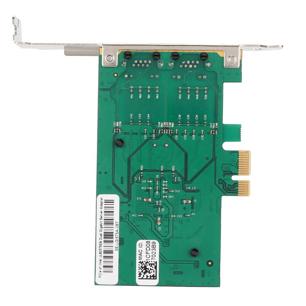 Mini Carte réseau sans Fil 10/100 / 1 000 Mbits/s, Carte réseau Gigabit Ethernet à Double Port, Carte Adaptateur réseau 2.1 PCI-E x1 pour Freebsd/Linux/VMWare ESXi 7
