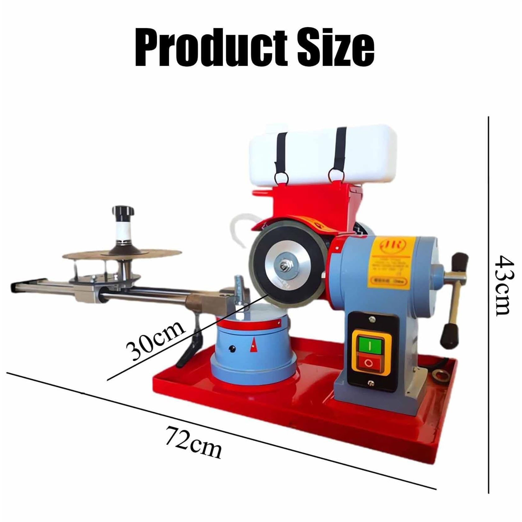 Afiladora de hojas de sierra por inyección de agua, amoladora angular rotativa de 2850 rpm, herramienta de rectificado universal de 370 W/550 W.