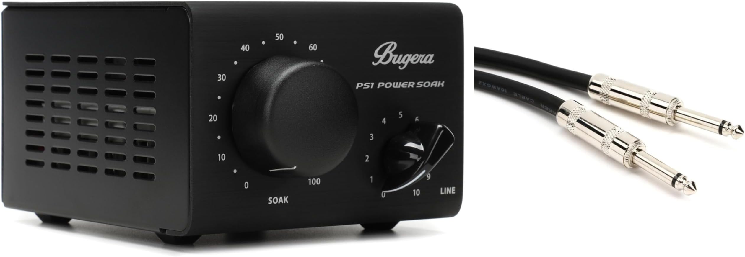 GearNuts Bugera PS1 Passive 100-watt Power Attenuator and 1/4" TS 3-Foot Speaker Cable