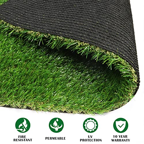 ZGR Artificial Garden Grass 28" x 40" Premium Lawn Turf, Realistic Fake Grass, Synthetic Turf, Thick Pet Turf, Fake Faux Grass Rug with Drainage Holes Indoor/Outdoor Landscape Customized Available - Image 5