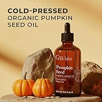 Vista 2 de Gya Labs Aceite de semilla de calabaza, 3.4 onzas líquidas, aceite portador para el cabello, la piel, la cara, el cuero cabelludo y el masaje