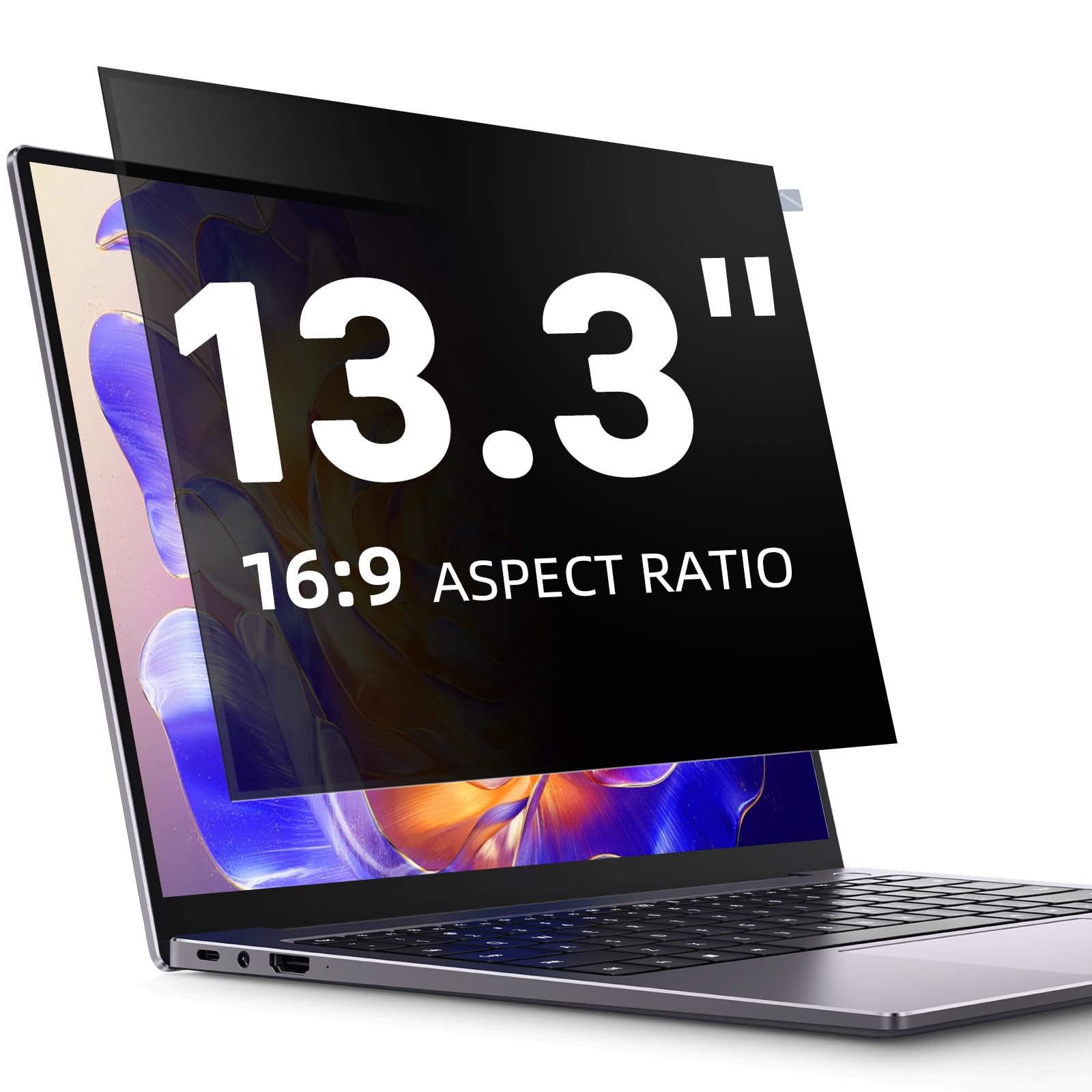 Blickschutzfolie für 13,3 Zoll Laptop 16:9 Sichtschutzfolie,Abnehmbar sichtschutz, Anti Blaulicht Blendschutz Displayschutz für Lenovo Hp Dell Acer Asus Thinkpad Envy Xps