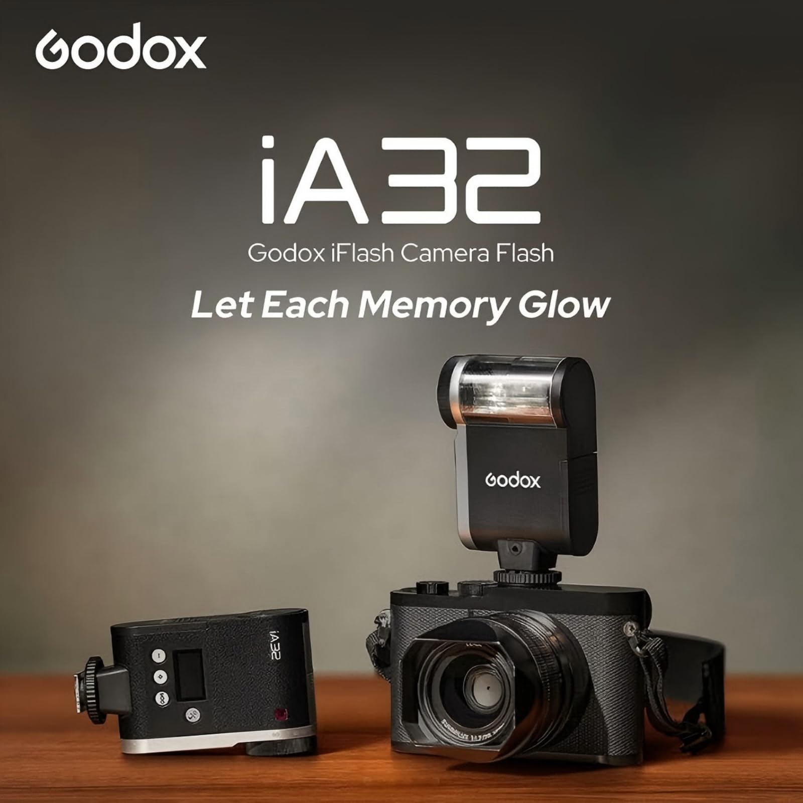 Godox Flash GODOX iA32 Mini câmera flash – Flash automático GN 15