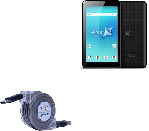 Miniatura 1 de BoxWave Cable Compatible with Allview Viva C703 - miniSync - USB-A to USB Type-C, Retractable Cable 5 Pre-Set Lengths Avoid Tangles