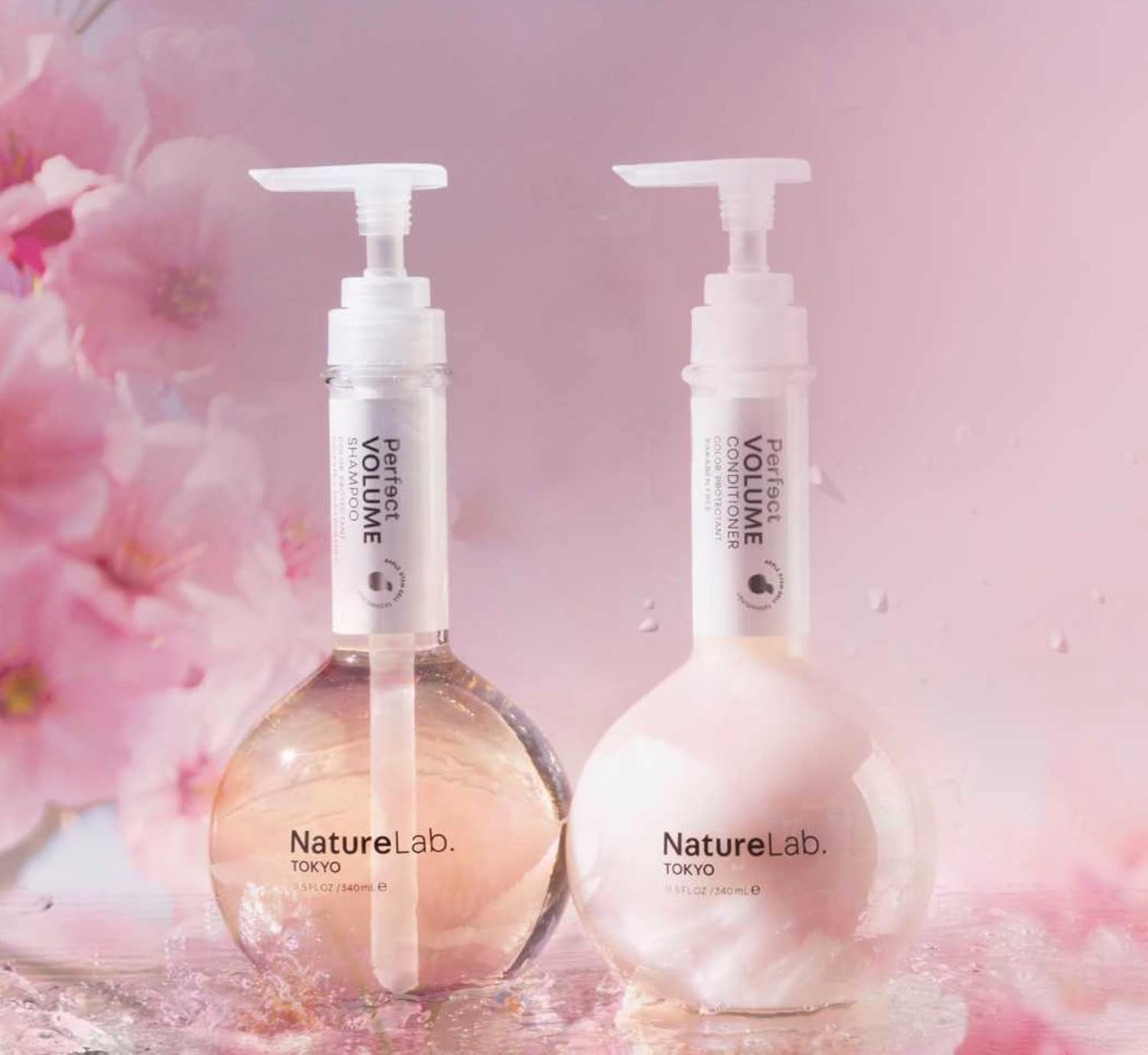 NatureLab.TOKYO Perfect Volume Shampoo & Conditioner Duo - Weightless Frizz Control for Smoother, Healthier Hair and Scalp I 11.5 FL OZ Each | $38 VALUE