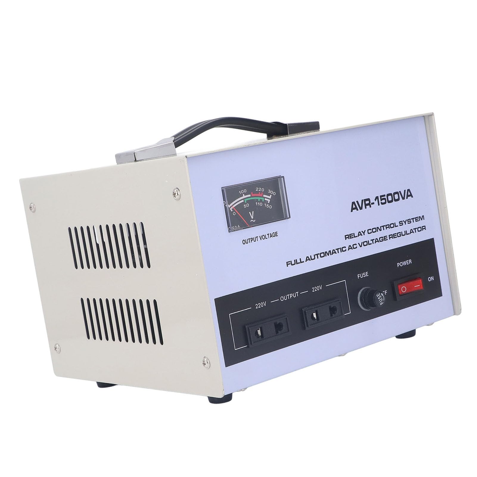 Stabilisateur de Tension Automatique, Régulateur de Tension Abaisseur Entrée 160-250 V Sortie 220 V monophasé pour équipement Photographique (Prise UE)