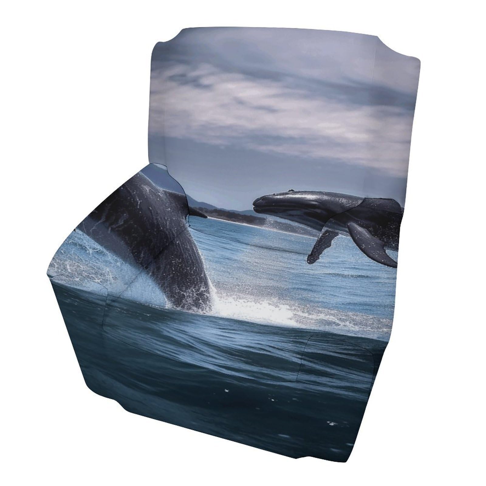 Fekiloot Style Jumping Whales Couch Cover Sofa Cover Sofa Slipcover