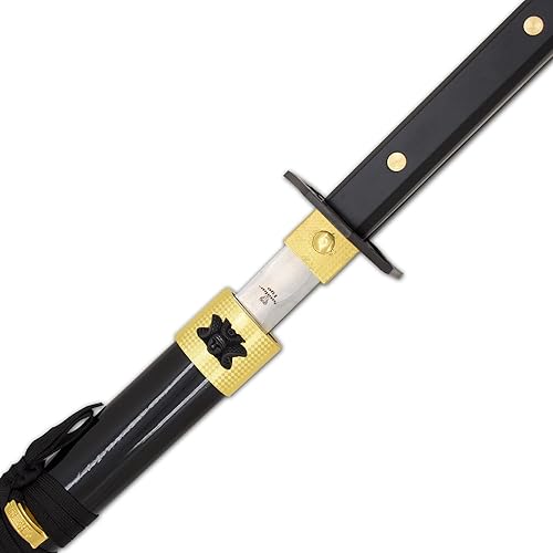 Miniatura 6 de Snake Eye Tactical Espada katana samurái clásica de dos tonos viene con soporte de exhibición