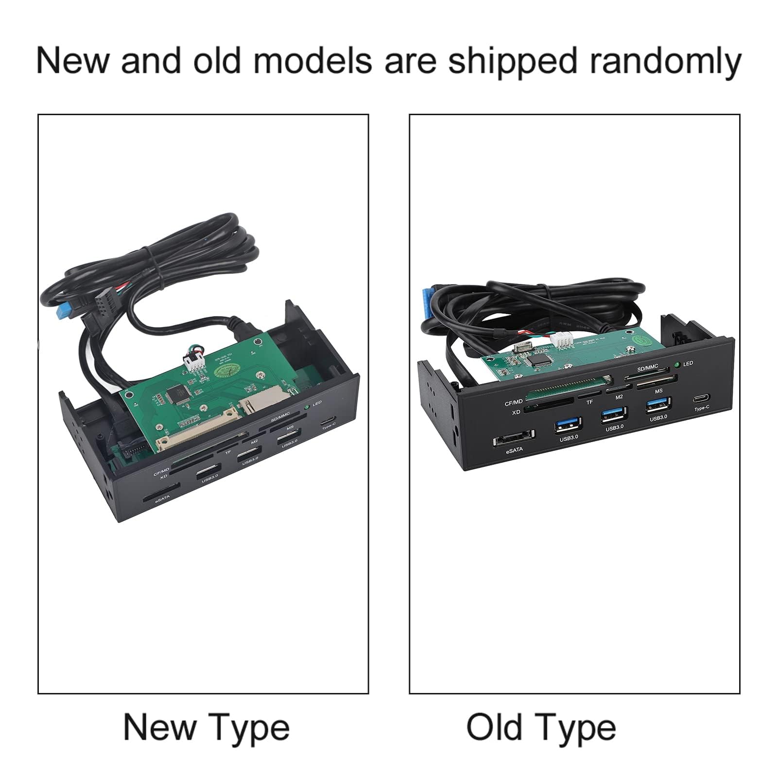 Lecteur De Carte Interne 5,25 Pouces, Tableau De Bord Multifonction, Port USB 3.0, Lecteur De Carte Multimédia 64 Go pour Tableau De Bord PC