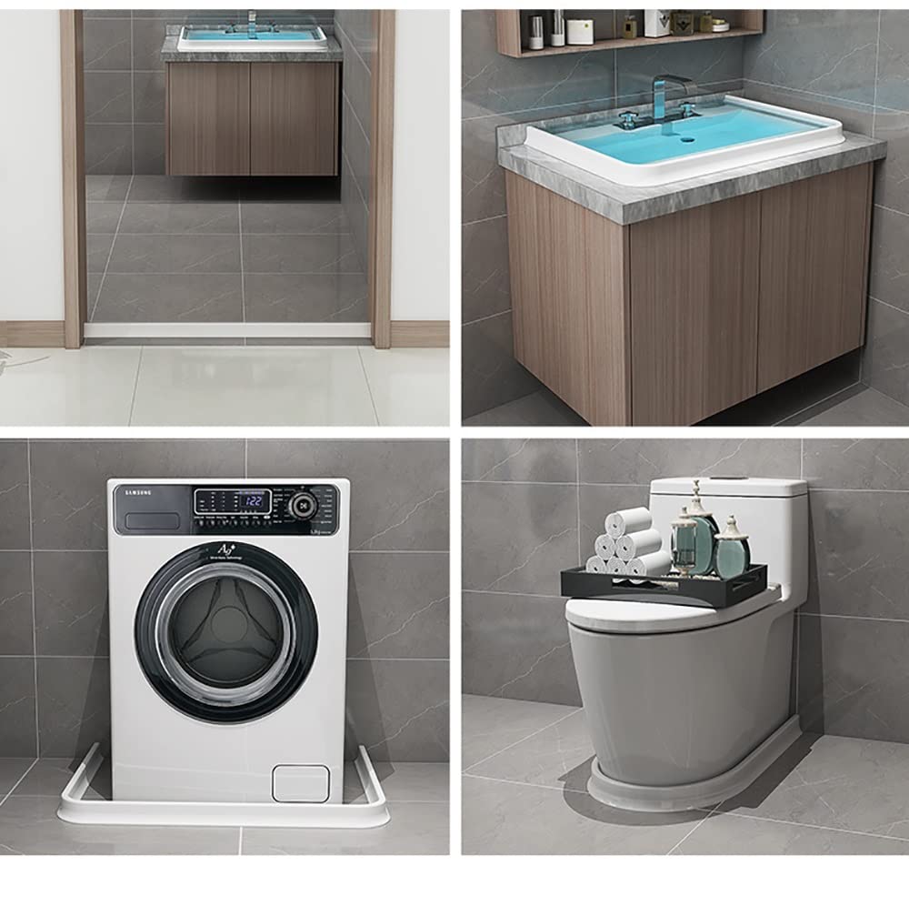 Bande d'étanchéité étanche pour sol de salle de bain, seuil de douche, barrage d'eau, joint de bas de porte, barrière d'évier, bande d'étanchéité magnétique de 1,8 m