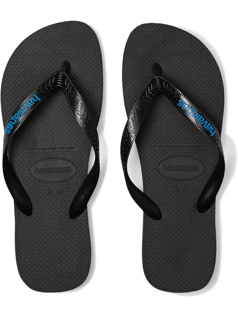 Black Havaianas Logo Filete Sandals