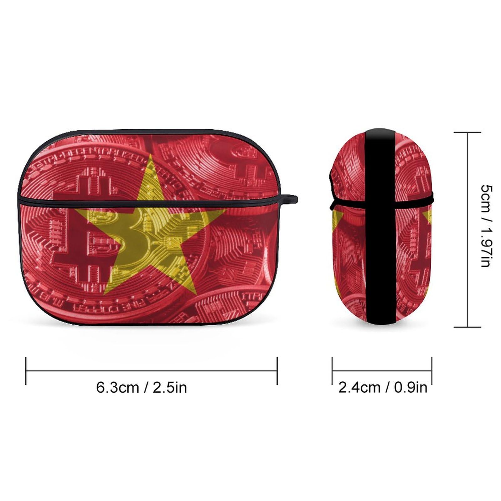 Amazon.com: Vietnam Flag Bitcoin for Airpods Pro(2nd/1st Generation) Case  with Key Chain, Full Protective Shockproof Case PC Hard Case Cover Supports  Wireless Charging : Electronics