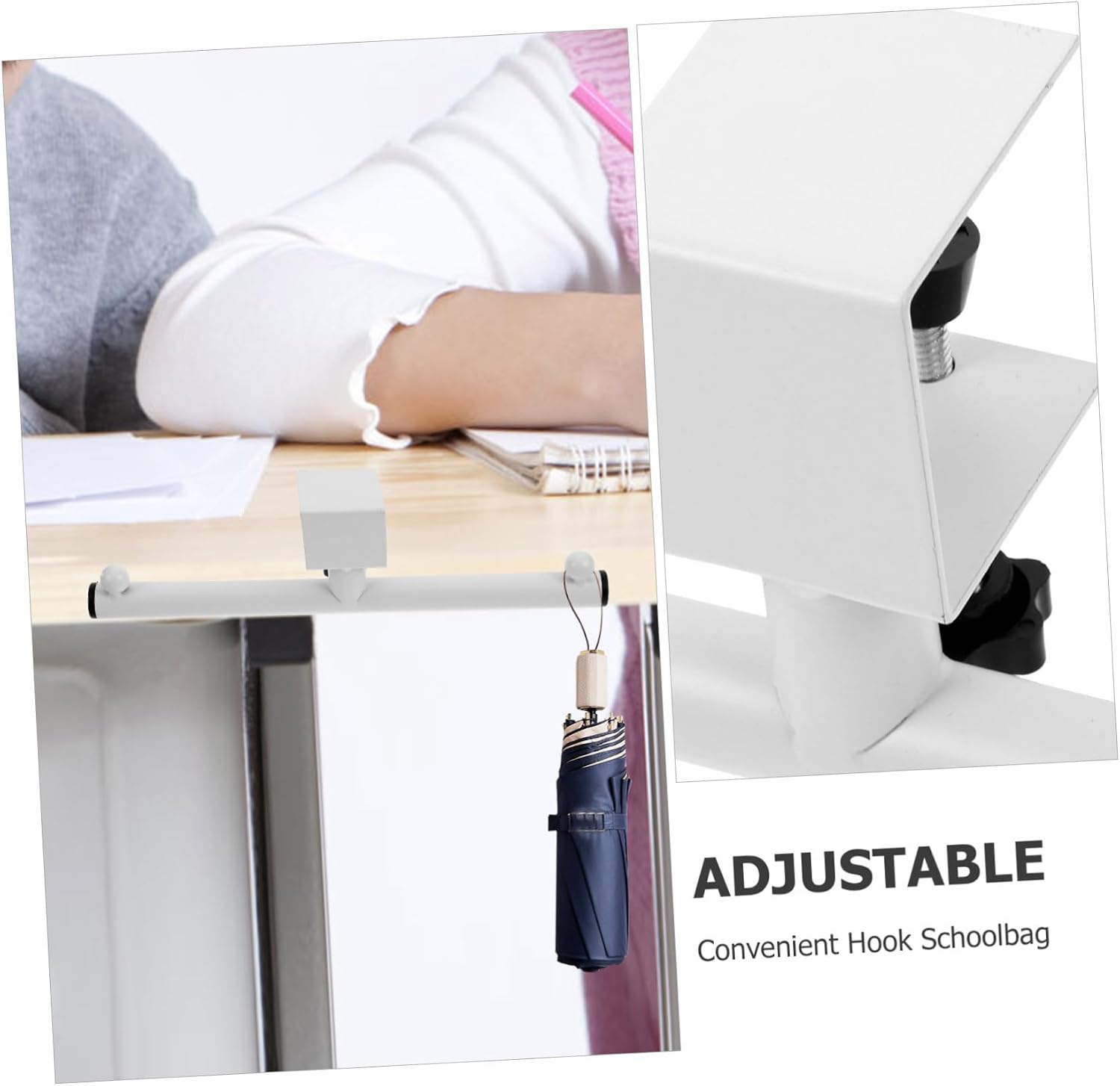 Didiseaon Hanging Bag Holder Backpack Hooks for Wall Desk Hook Purse Holder for Desk Construction Nonslip Surface