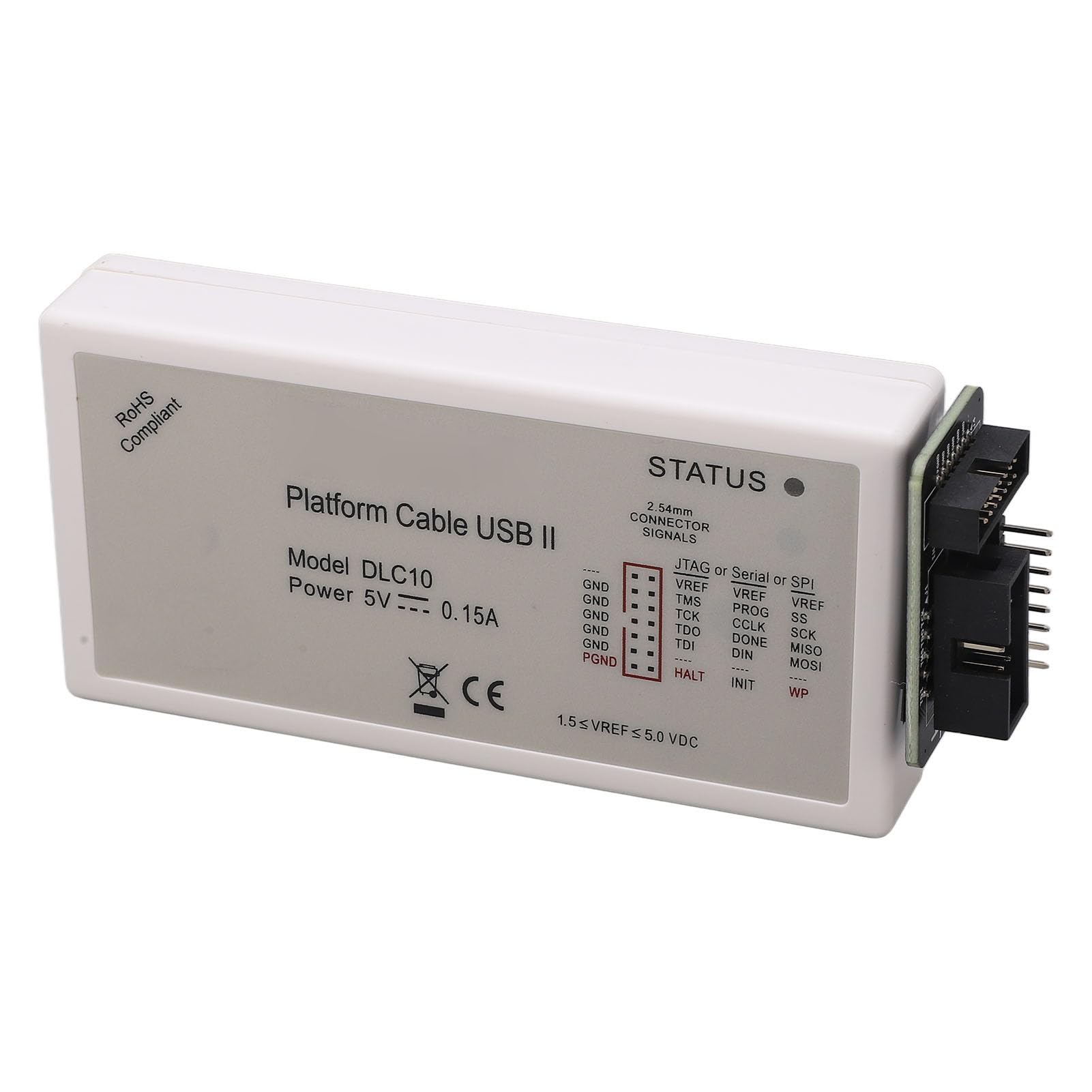 Fafeicy Downloader Piattaforma DLC10 Kit Cavi Downloader DLC10 Programmatore USB DLC10 per FPGA CPLD con Chip di Conversione Livello Ad Alta velocità 1,8 V 2,5 V 3,3 5 Cavi Piatti