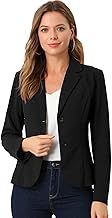 Allegra K Women's Work Office Blazer Stretch Lapel Collar Long Sleeve Jacket Suit Blazer