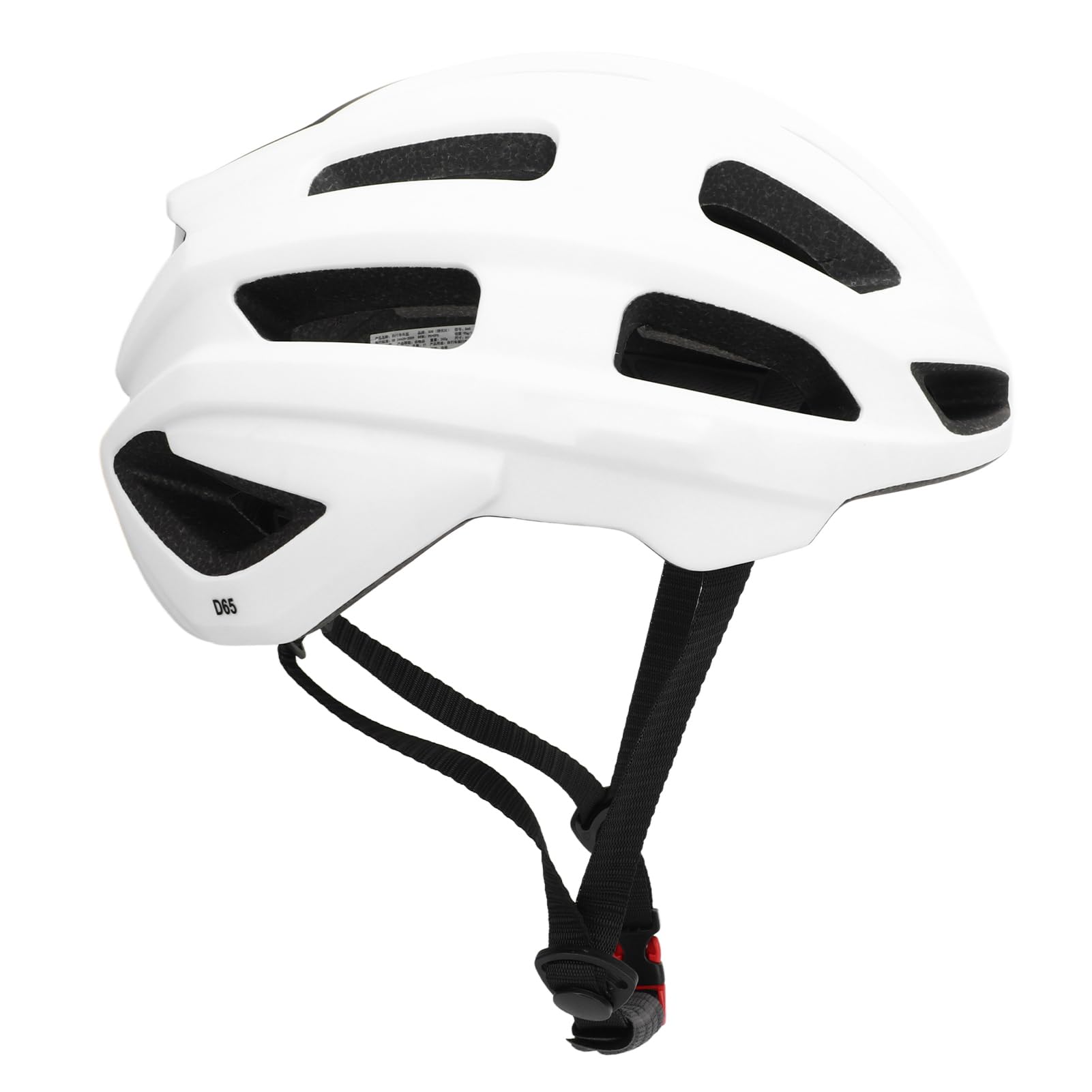 Casco de Ciclismo, Casco de Bicicleta 61-65 Cm, Ajustable, Transpirable, Ligero, para Adultos, Casco de Bicicleta de Carretera con 21 Ventilaciones para Hombres y Mujeres (White)
