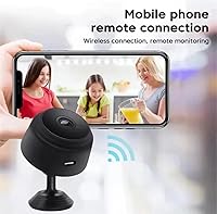Vista 3 de Mini cámara de seguridad espía de 360 grados, alimentada por USB, negro
