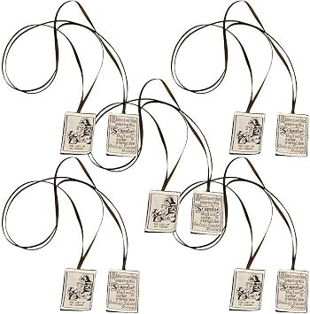 5pcs Scapulars Catholic, Scapular of Our Lady of Mount Carmel, Escapularios Catolicos Scapular Catholic Necklaces for First Holy Communion