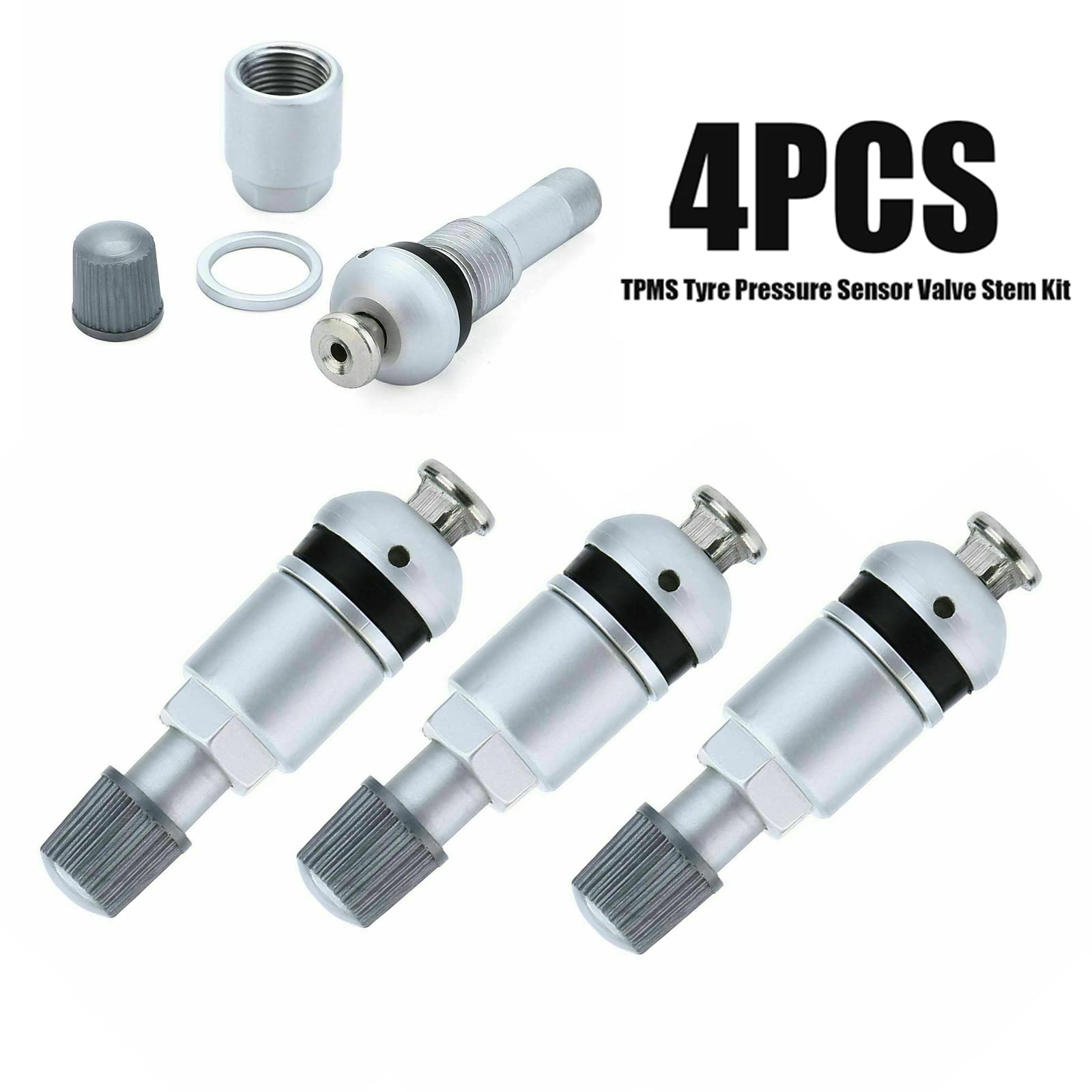4 sensores de presión de neumáticos con tornillo en T para TPMS BMW 3 5 6 Series X3 X5