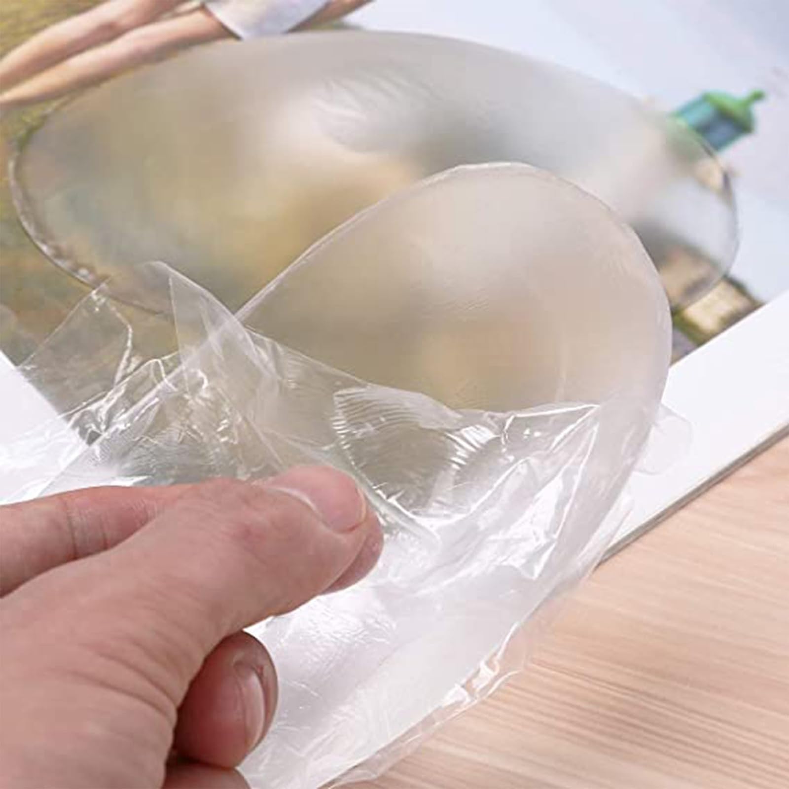 Prótesis de pecho de silicona triangular suave, adherencia sin costuras, temperatura corporal, adaptativa para un aspecto natural, silicona ligera apta para nadar