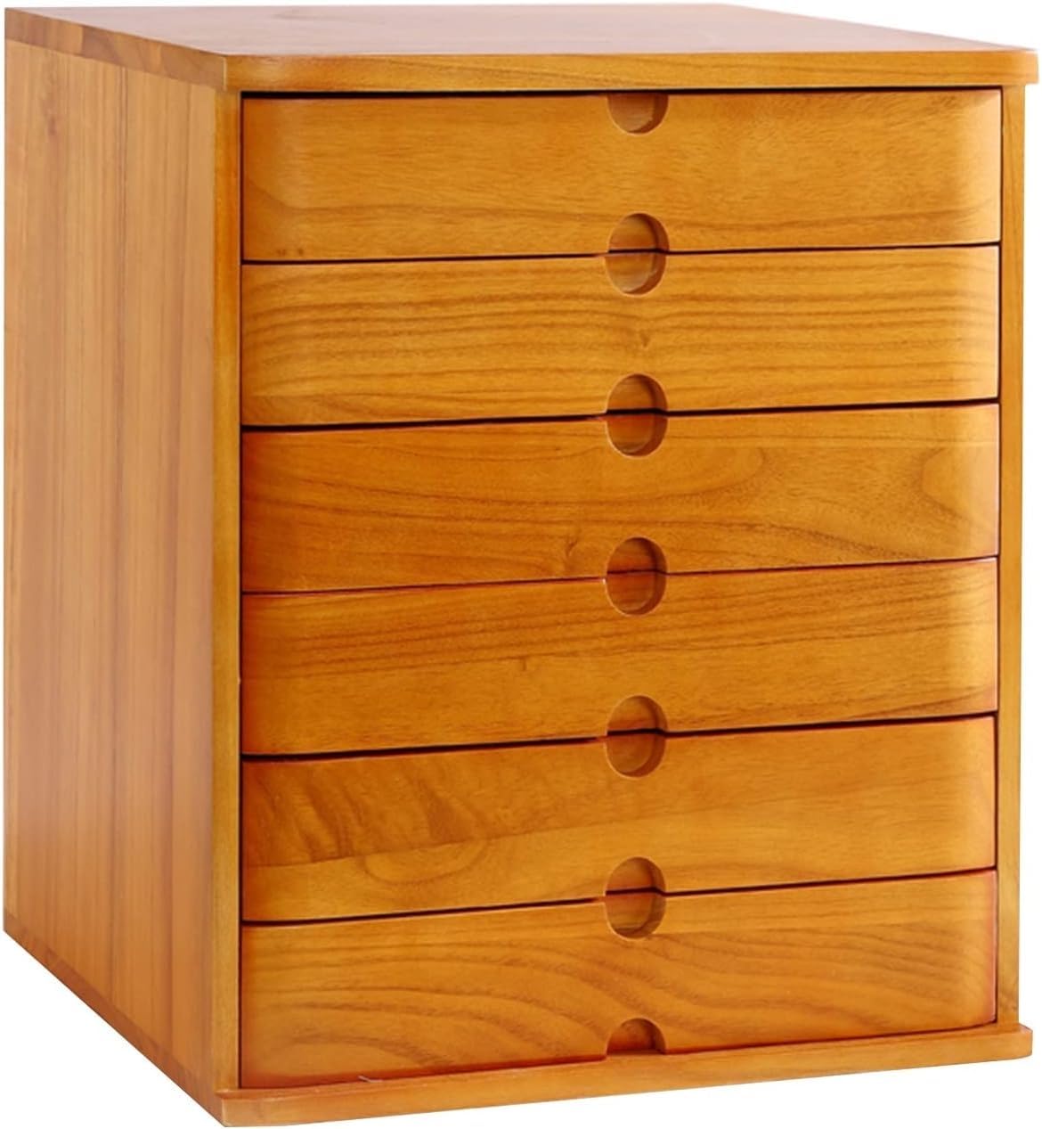 Organizer da scrivania, scatola portaoggetti da scrivania in legno con 4/6 cassetti, accessori da scrivania per scuola e ufficio, accessori da scrivania A4, armadietto piatto (colore: C,