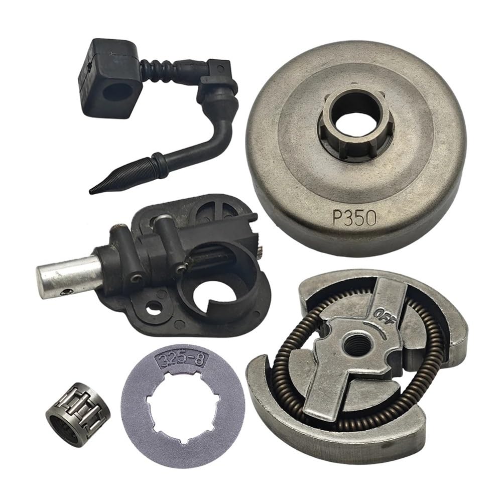 Kit de cojinete Agujas Aceite for Rueda Dentada llanta 8 Dientes y Tambor Embrague, Compatible con Motosierra 350 351