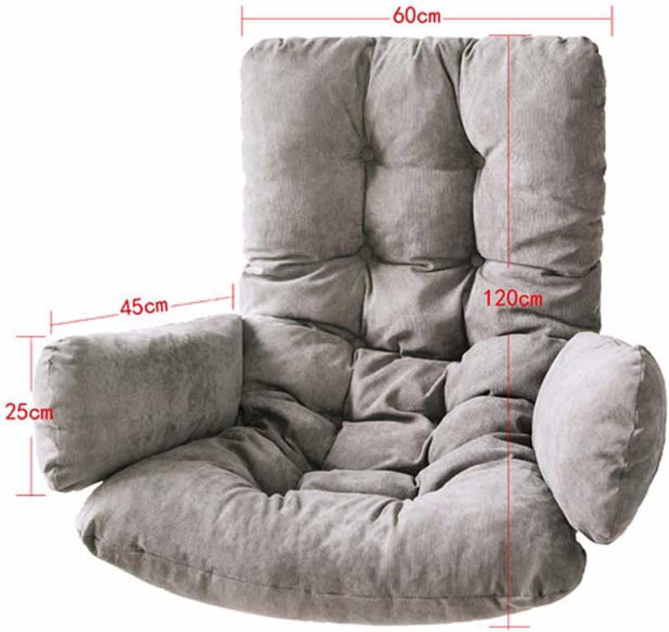 Cojín para sillón Colgante, cojín para Columpio Colgante, cojín de Asiento, Lavable, Silla Colgante (Marrón)