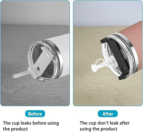 Miniatura 7 de Juego de 6 tapones de silicona a prueba de derrames, tazas a prueba de fugas, kit de sellado de silicona compatible con 1.0 30/40 oz para accesorios