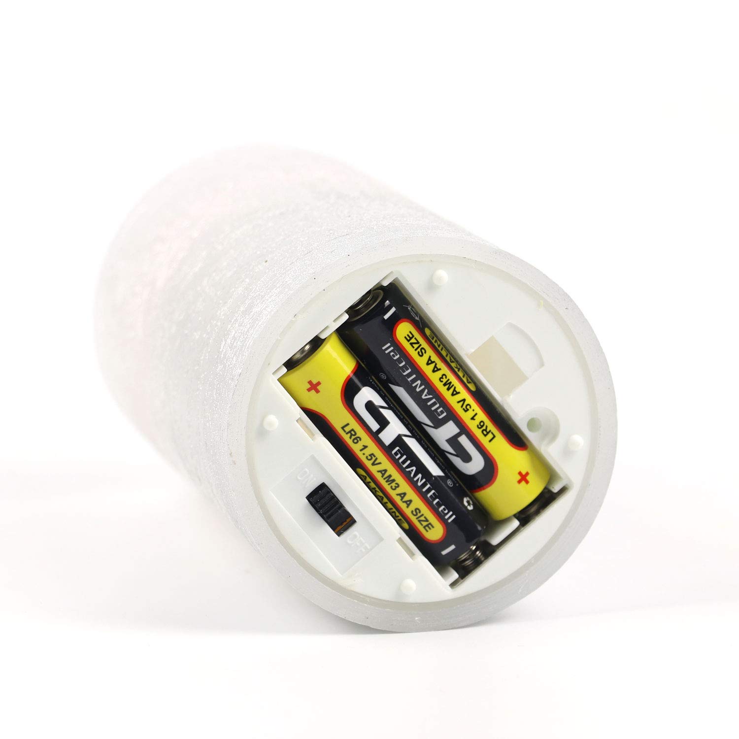 Lot De 3 Bougies LED Blanches En Verre Strié - Télécommande, Timer 4H/8H - Hauteur 10/12.5/15cm