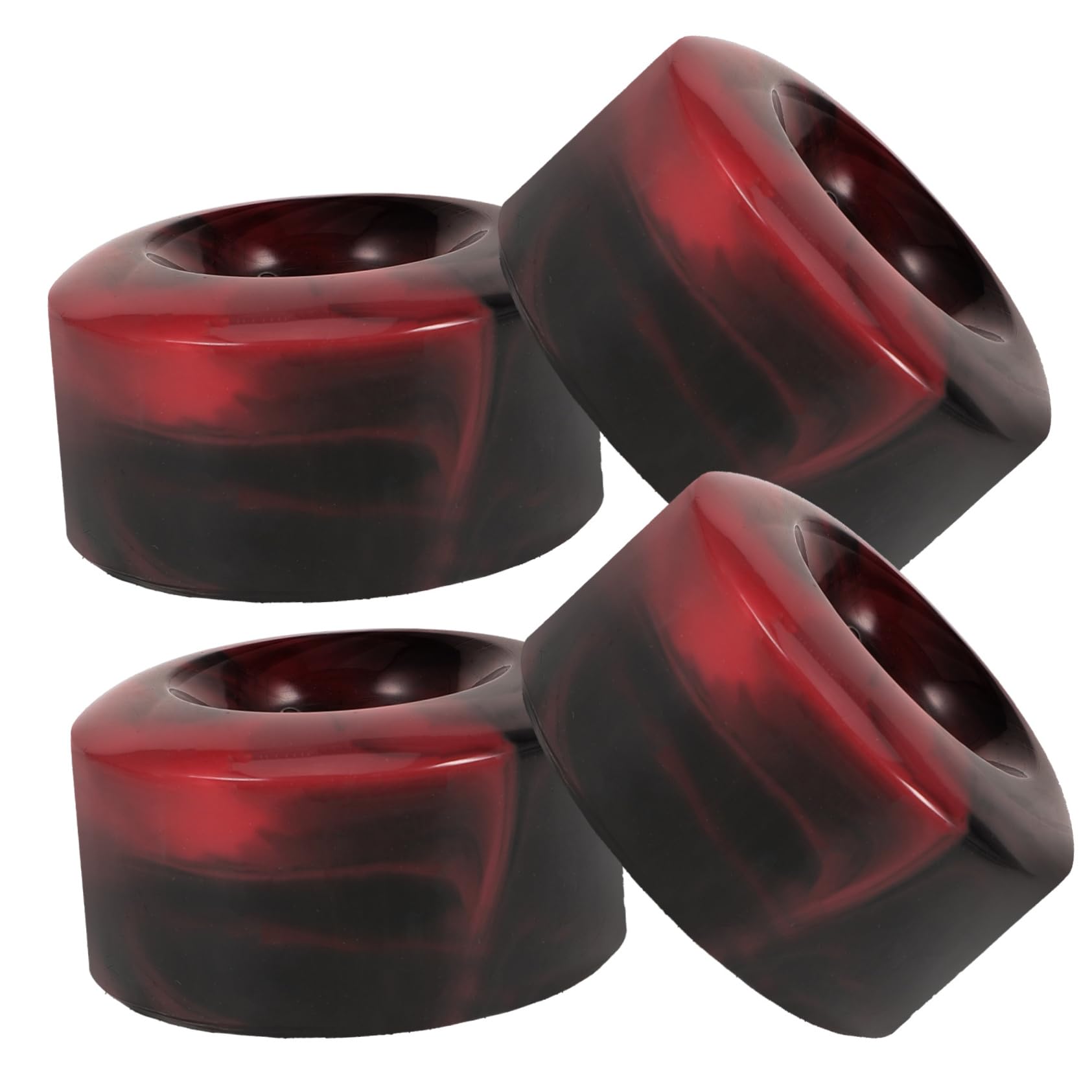 ibasenice 5832 Skate Wheels in Colorful Designs 4 Pack Replacement for Roller Skates Hockey Drift Board Weatherproof Easy to Assemble