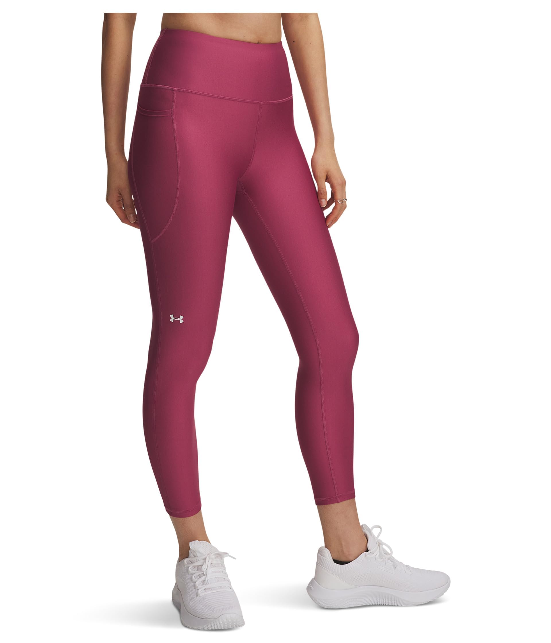 Under Armour Womens Training Tech High Ankle Tights - Burgundy