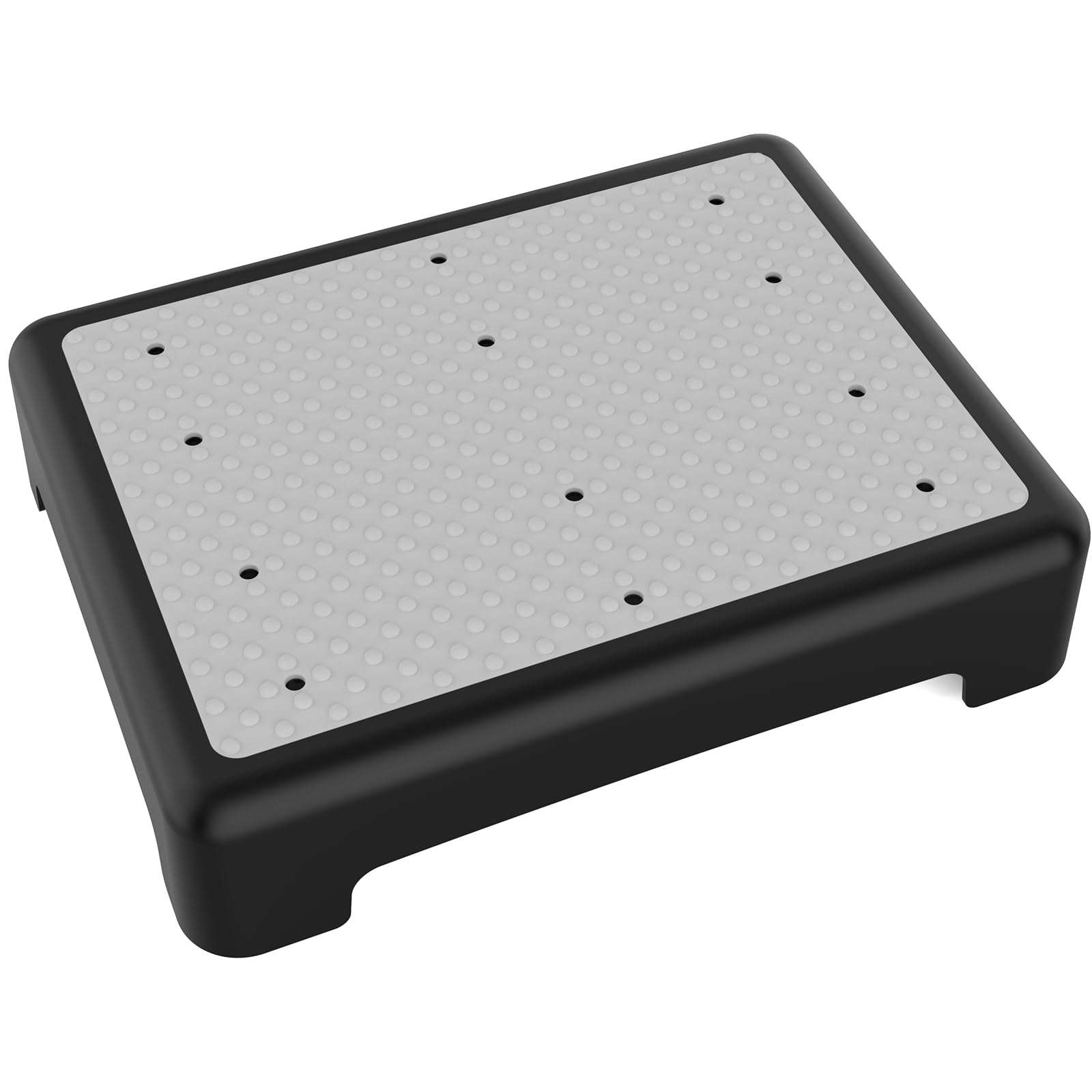 HBTower Mobility Step Stools for Adults, Indoor/Outdoor Stepping Stool for Seniors, Portable Safety Half Step Platform Bathroom or Bedroom Aids with Anti-Slip Top & Feet, 420 Lbs Capacity, Black