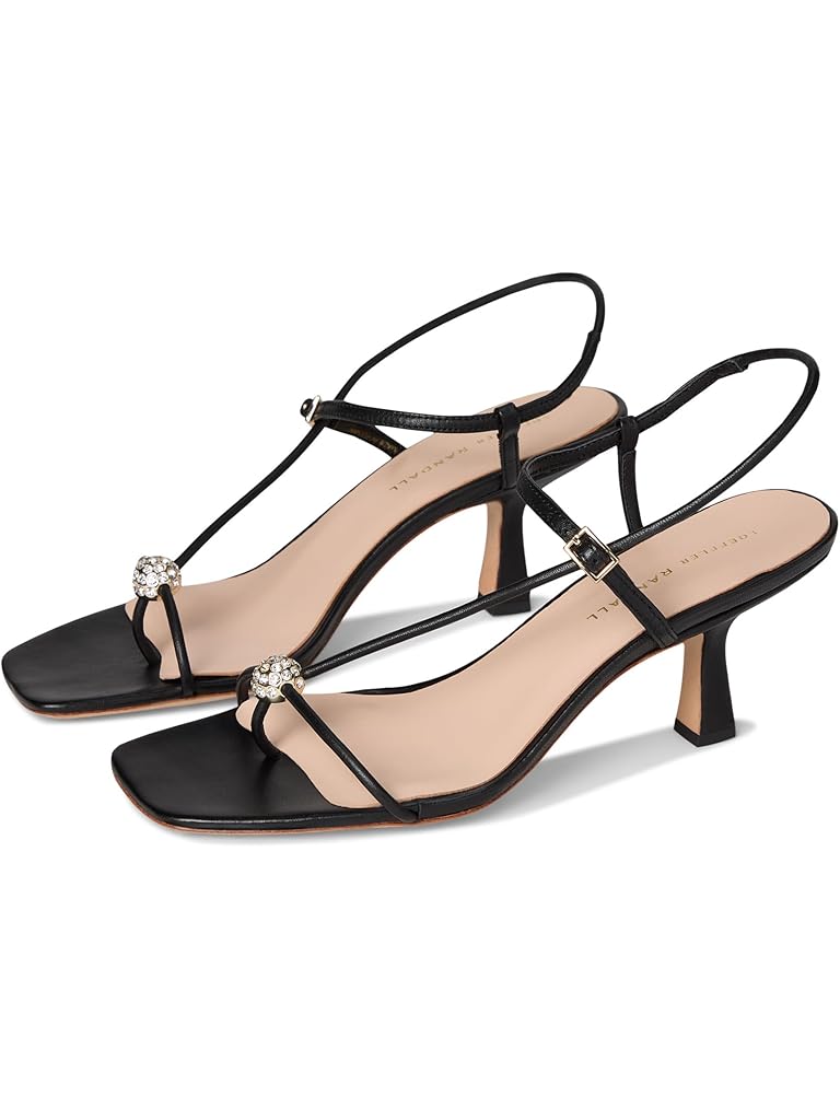 Black Loeffler Randall Triana Strappy Mid-heel Sandal W/Ball