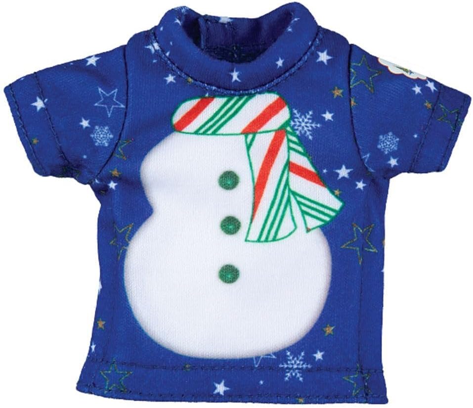 The Elf on the Shelf Claus Couture Collection Festive Fun T-Shirt Set - Set of 3 Elf-Size Tees with Gingerbread, Hot Cocoa and Donut Designs - Scout Elf Not Included