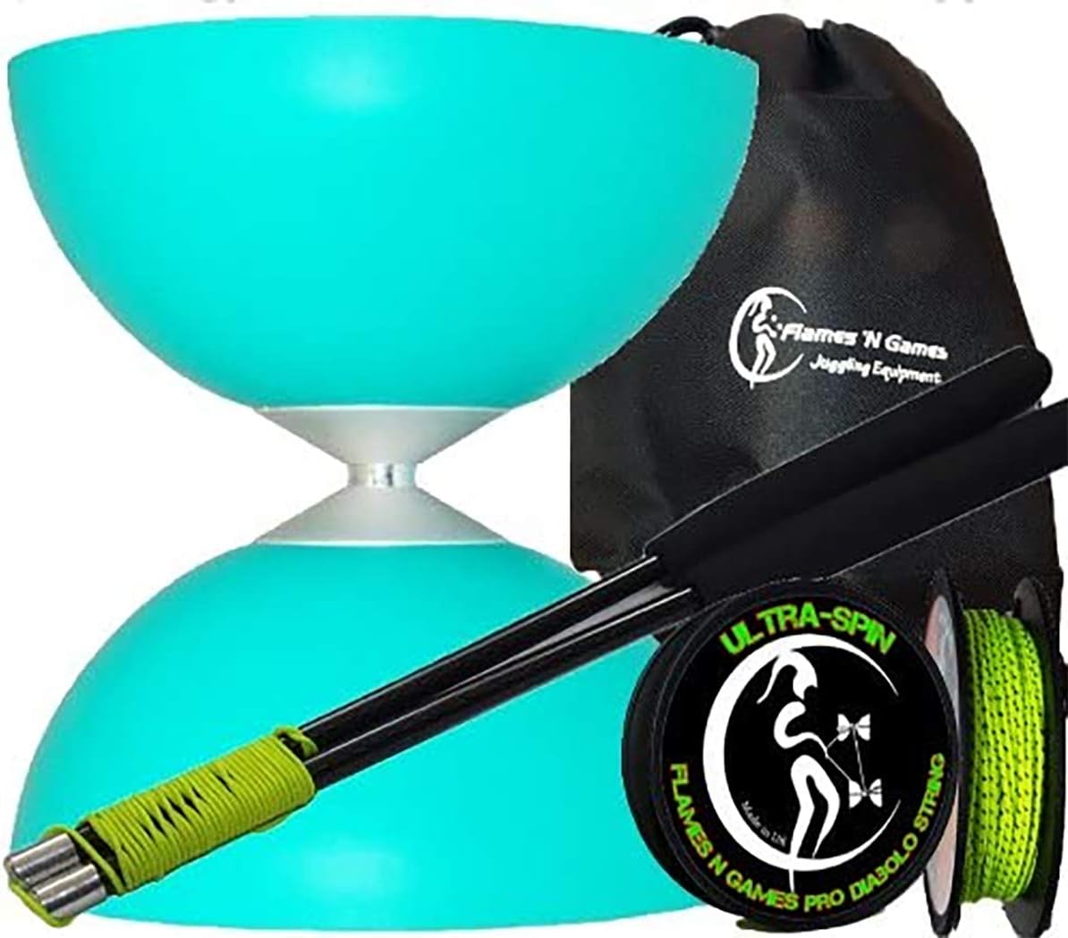 set di bastoni con diabolo