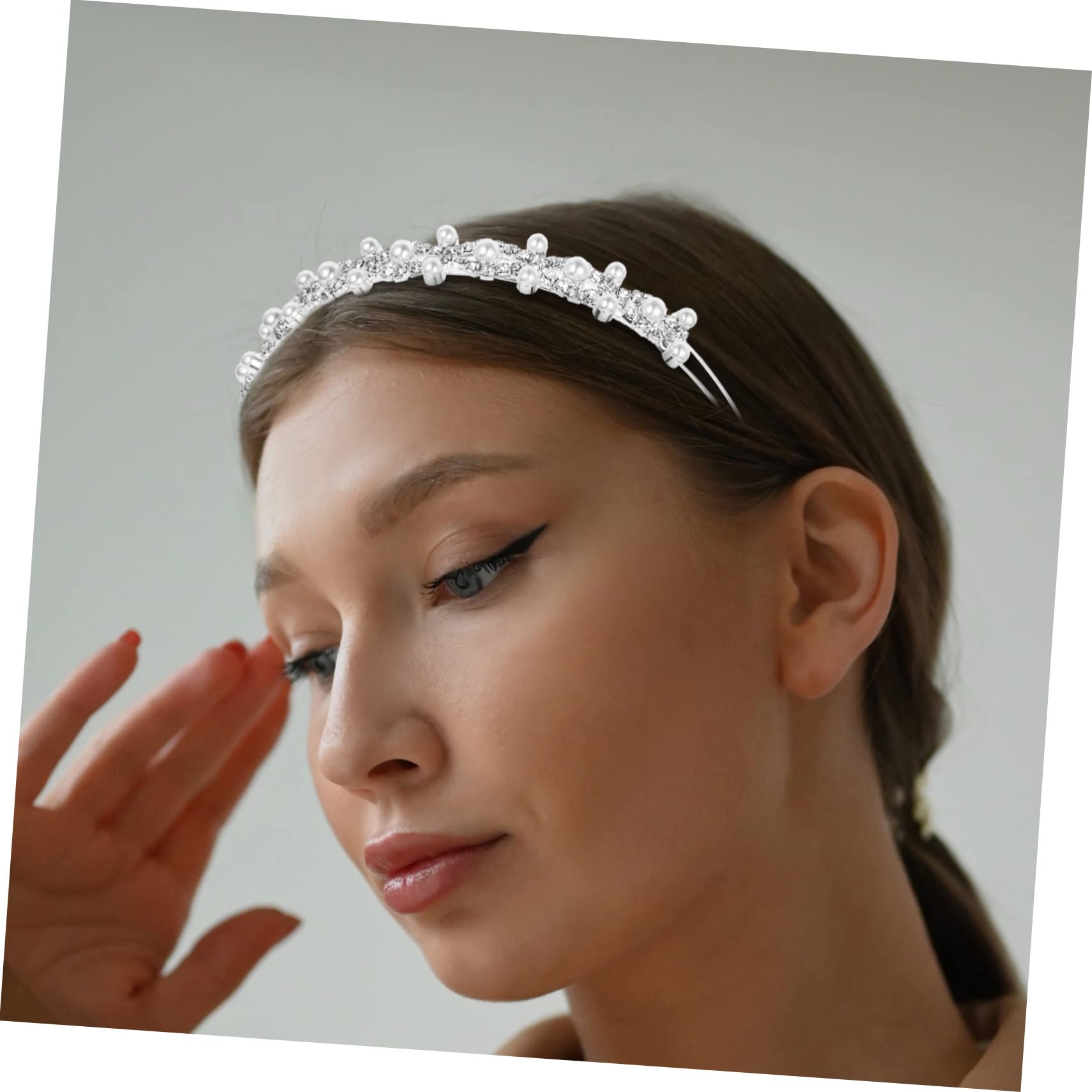 FOMIYES 10piezas Tocado Nupcial Perlas y Cristales Diadema De Novia Decorativa Accesorio Para Bodas y Fiestas