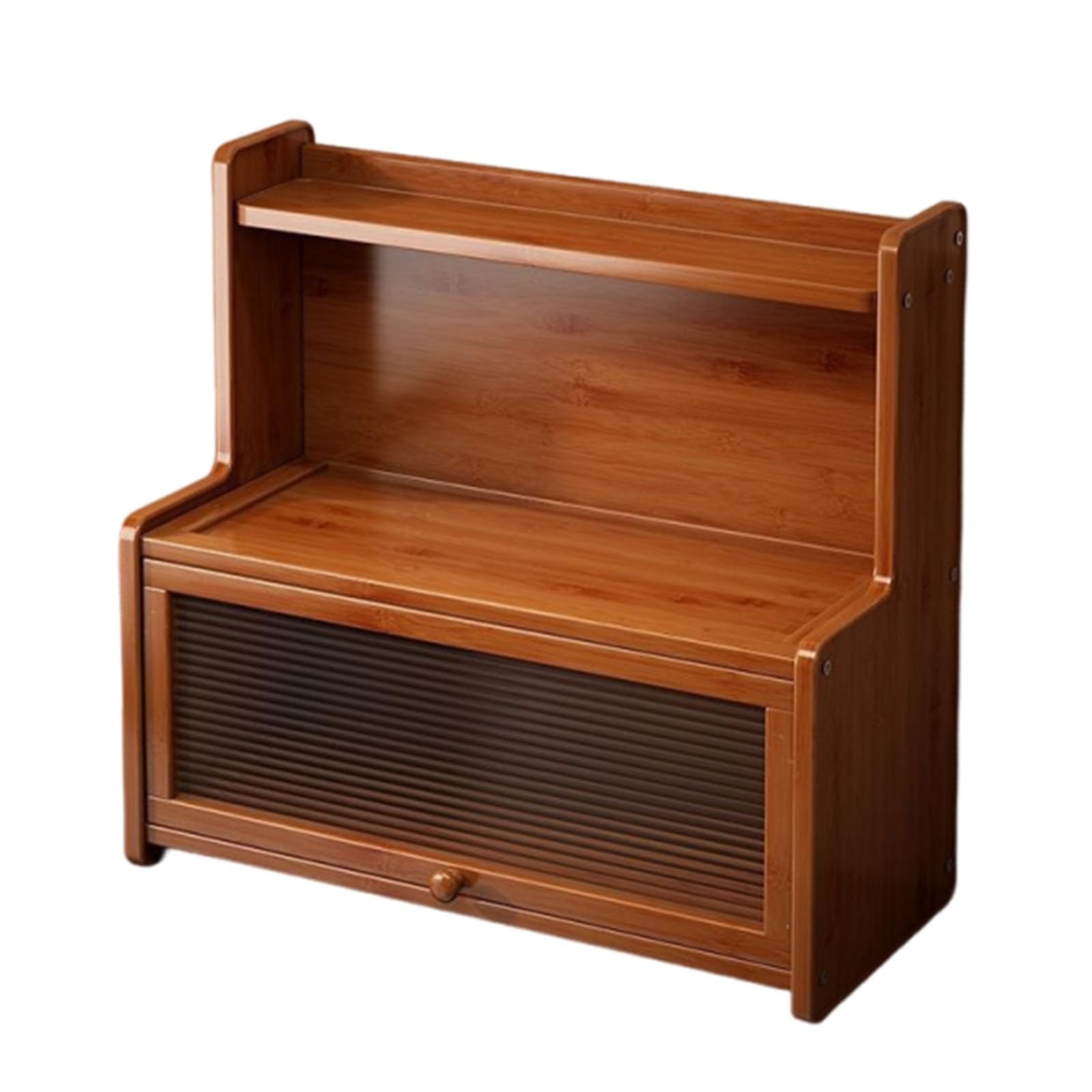 Panera de bambú, contenedor de almacenamiento, organizador de cocina
