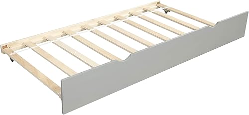 Miniatura 7 de Harper & Bright Designs Sofá cama de madera con nido, sofá cama nido tamaño individual, marco de cama individual estándar, no requiere somier (sofá